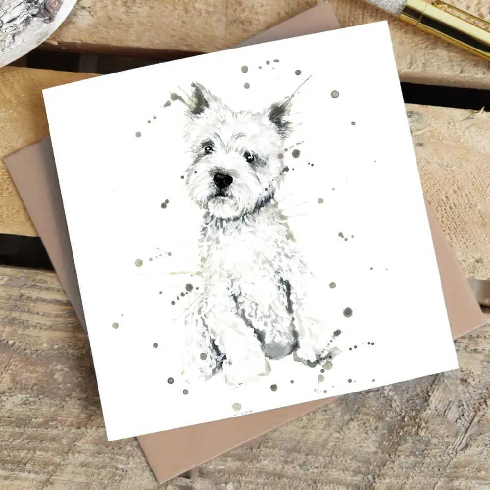 Splatter Westie Coasters