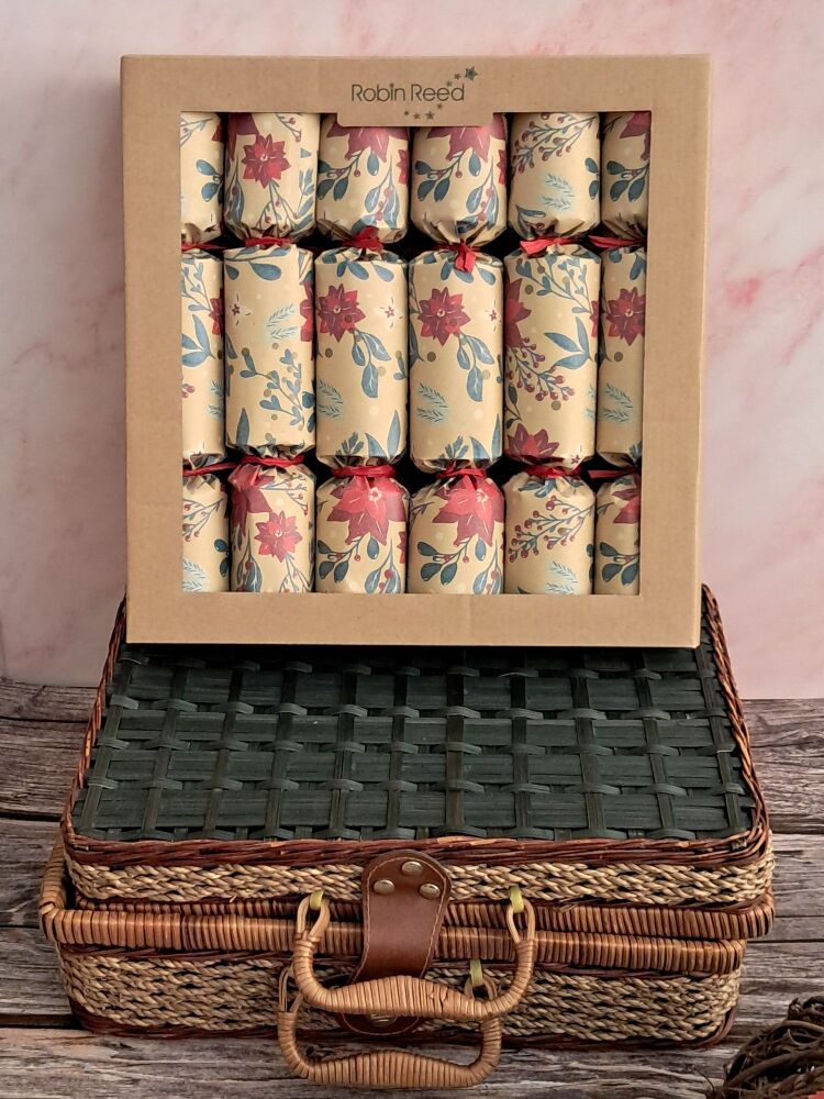 Pontsettia Christmas Crackers by Robin Reed