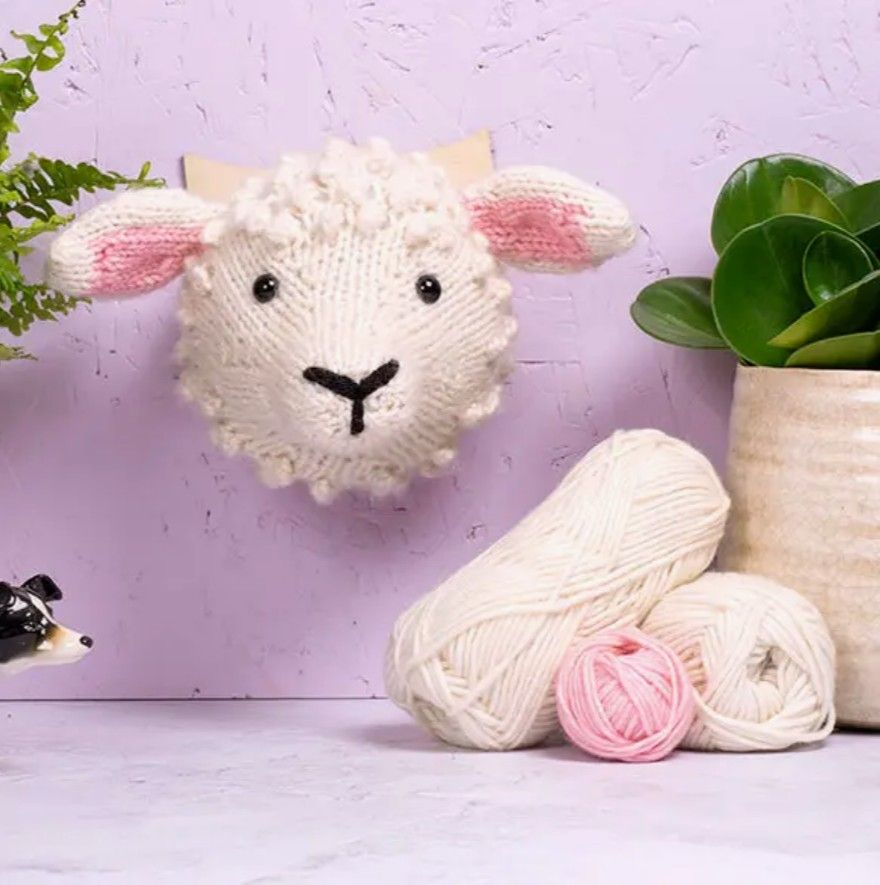 Mini Sheep Head Knitting Kit