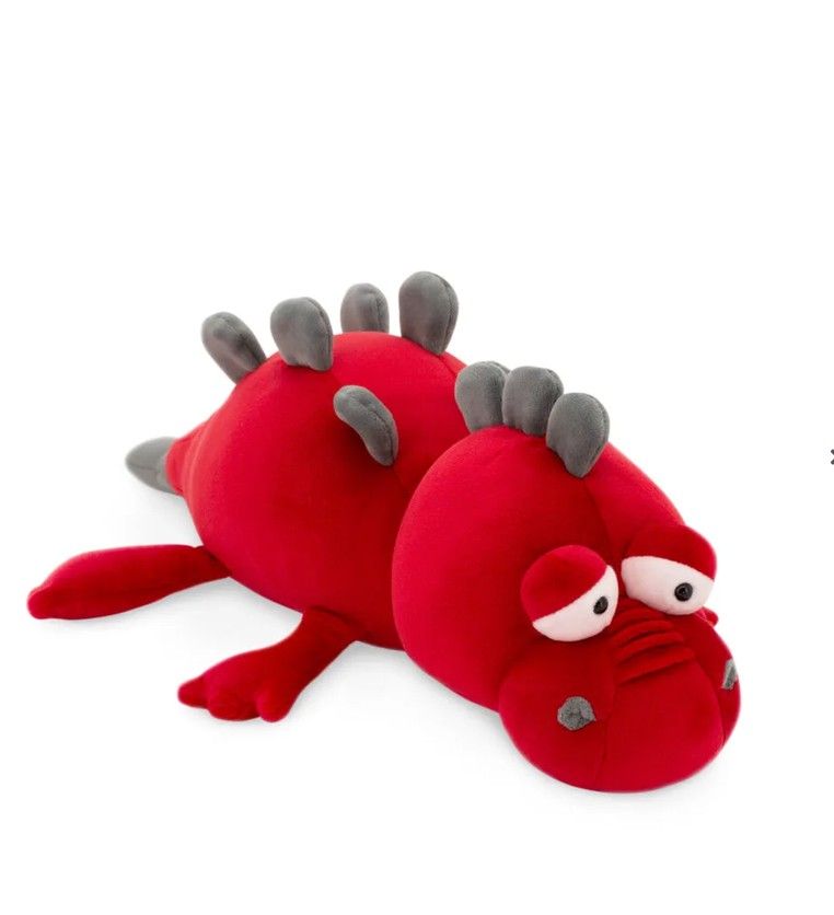 Sleepy the Dragon Pillow Red