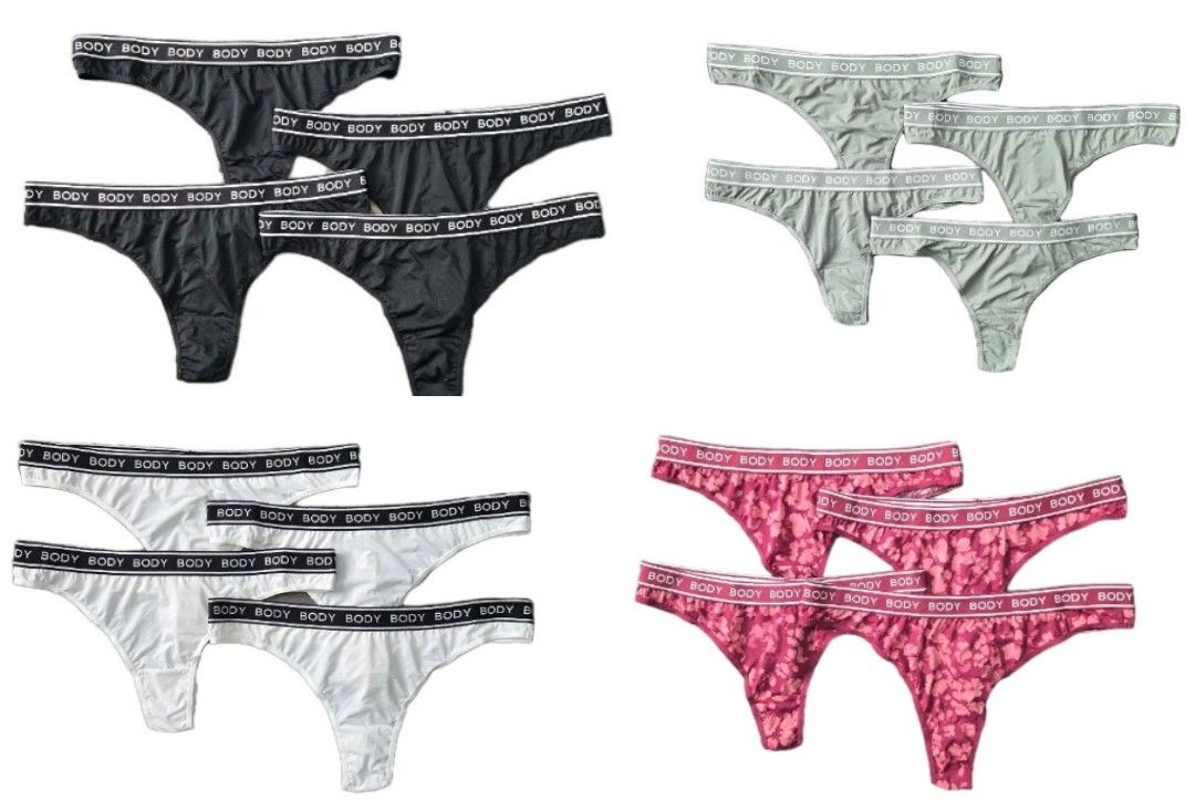 24 X EX M*S LADIES BODY THONGS BRIEFS 4 COLOURS SIZES 8, 10, 12, 14 £1 PER 