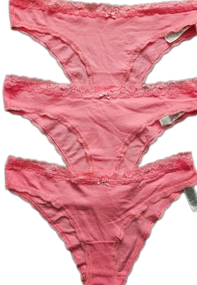12 x Ex M*S Ladies Brazilian Briefs bright pink XS S M XL £1.35 Pair