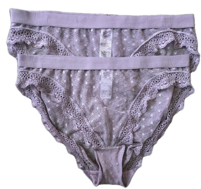 12 x Ex M*S Ladies High Leg Briefs in Lilac Size 8, 10, 14 £1.25 Pair