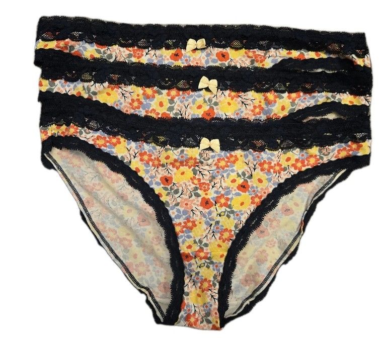 12 x Ex M*S Ladies floral High Leg briefs sizes 8, 10, 12, 14 £1.35 Pair