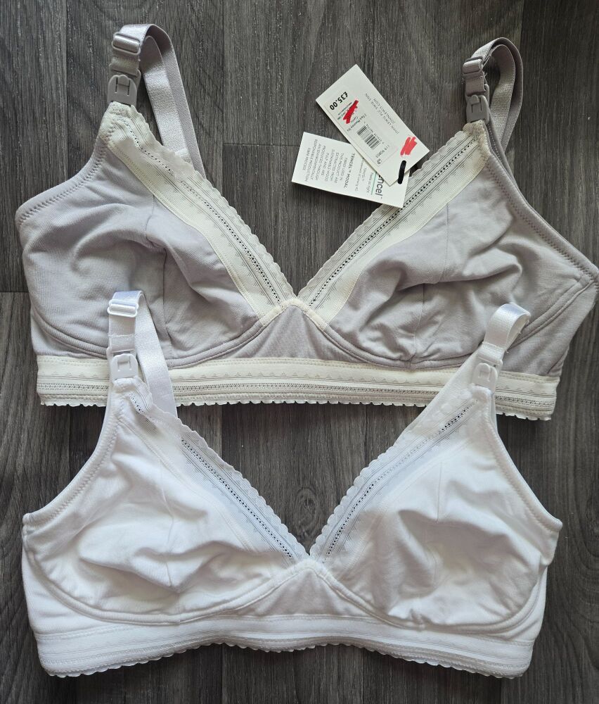 6 x Ex  John Lewis Twin Pack Of Nursing Bras with drop cup for nursing Sizes 32 - 38 and Cup Size C - G £5 per Twin Pack