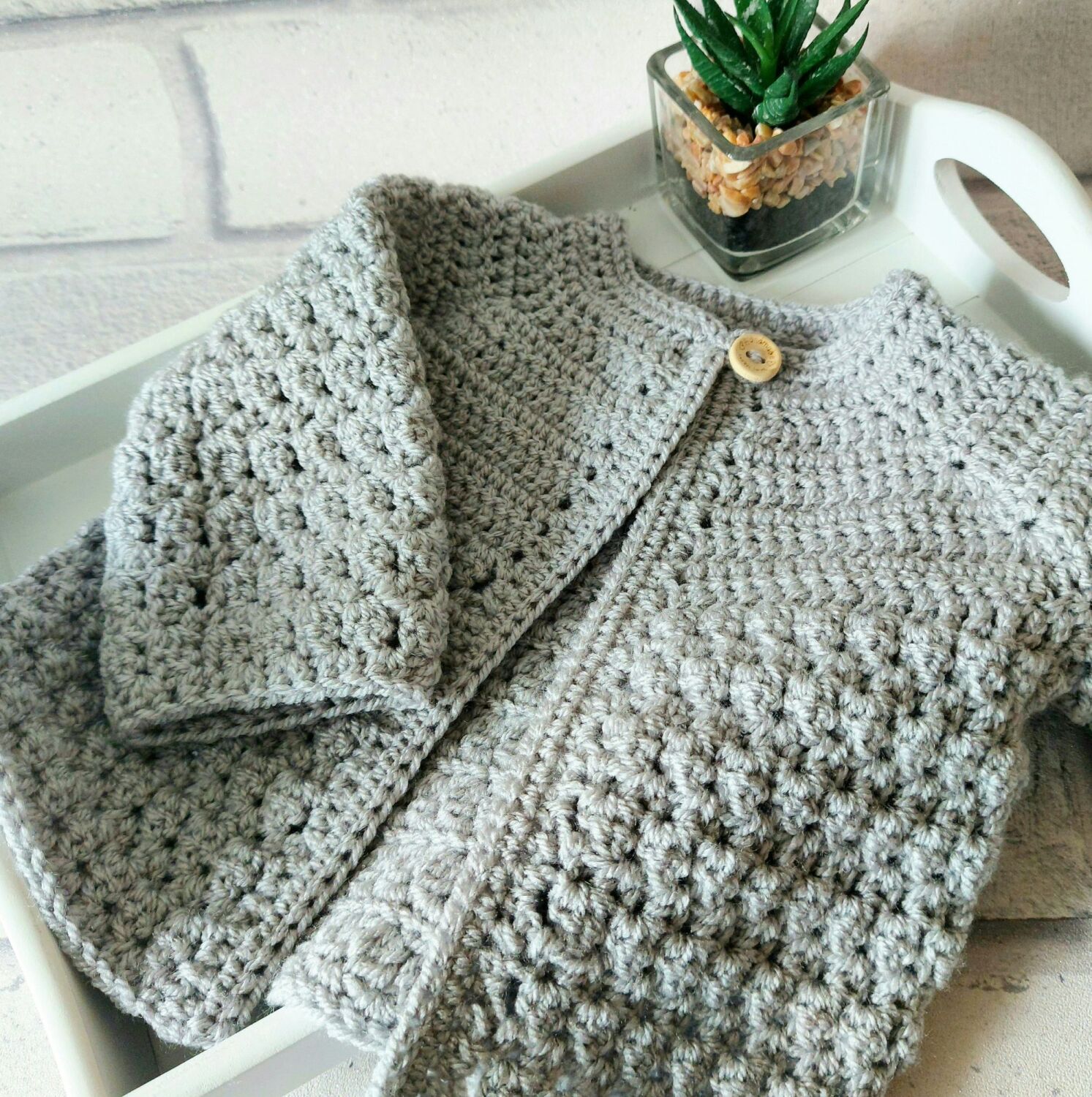 Gray baby cardigan shop