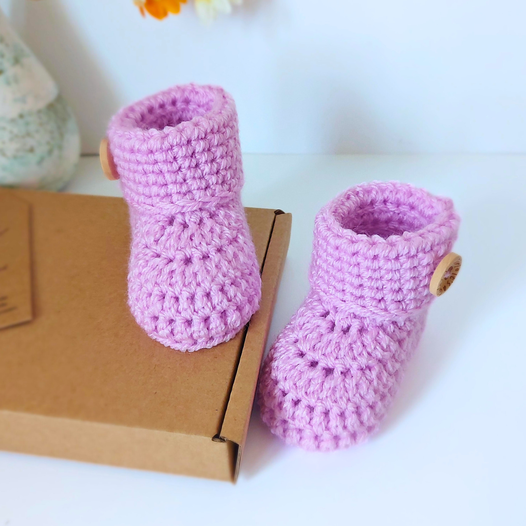 It's A Girl Baby Booties, Handmade Gender Reveal Idea