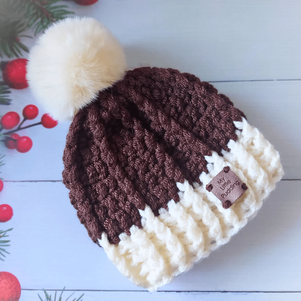 My Little Pudding Christmas Crochet Baby Beanie Hat