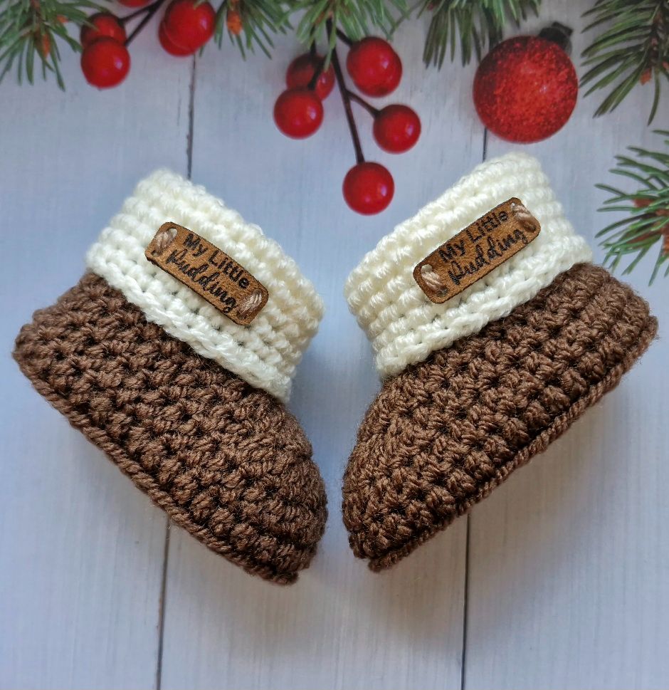 My Little Pudding Crochet baby Booties
