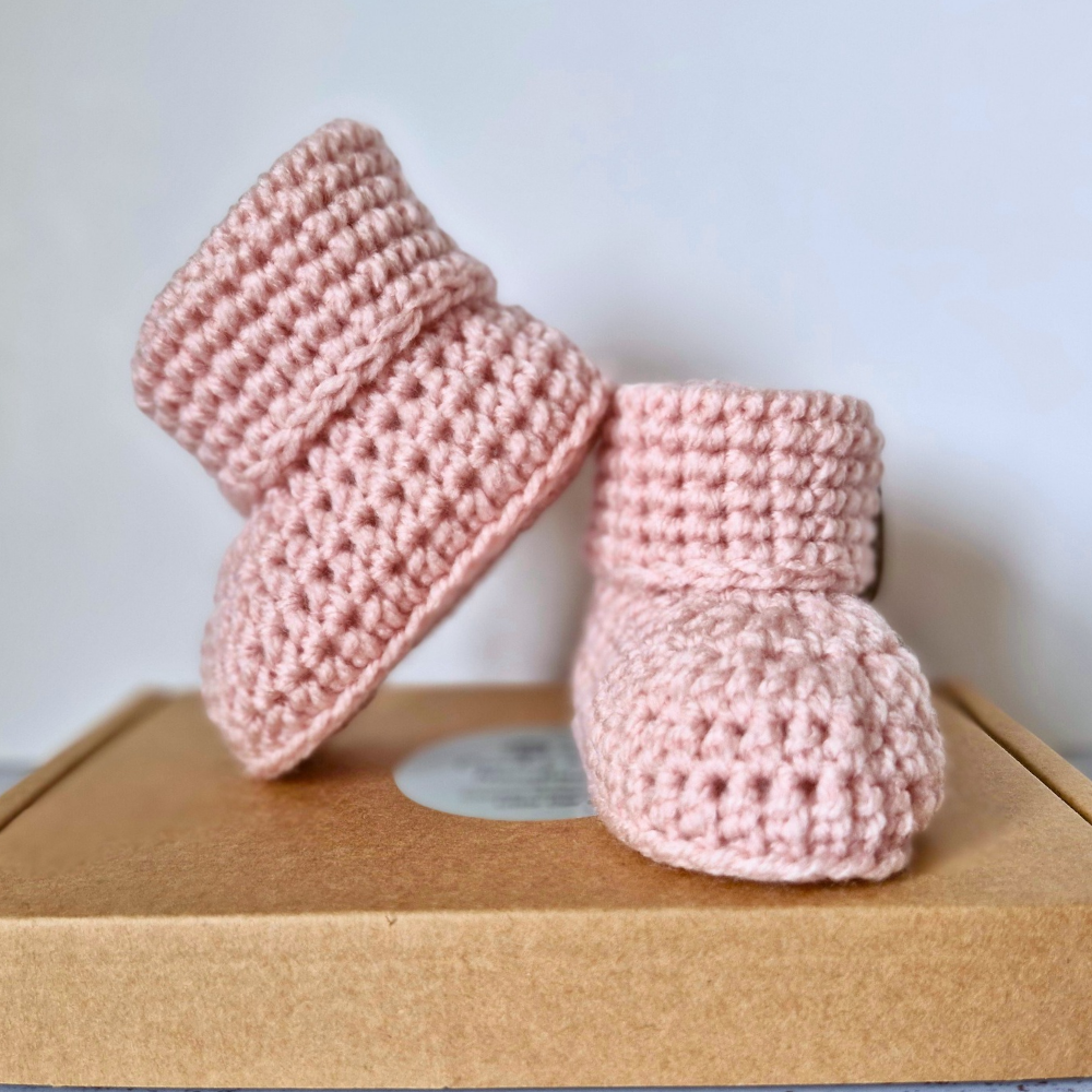 Hello World Crochet Baby Booties
