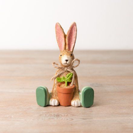 Rabbit with Plant Pot