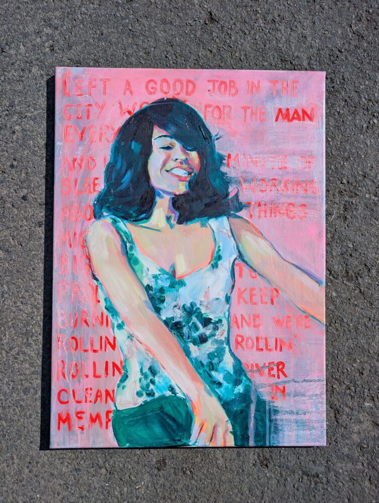 'PROUD MARY' ORIGINAL OIL ON CANVAS