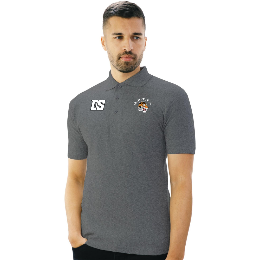 TIGERS POLO SHIRTS DK HEATHER