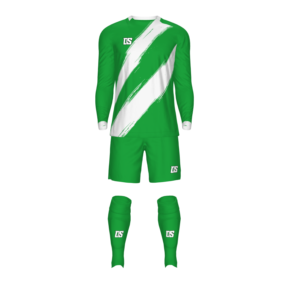 RIVER GREEN/WHITE LS KIDS