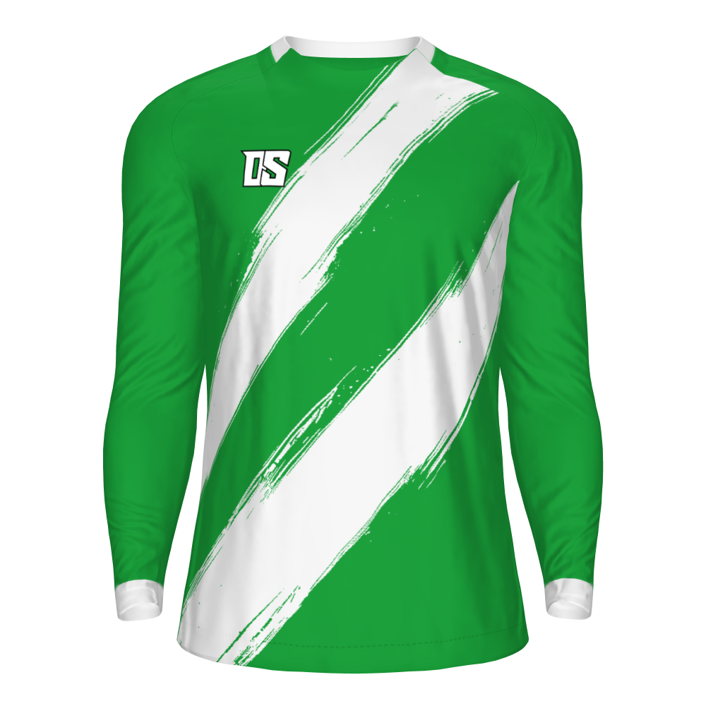 RIVER GREEN/WHITE LS ADULTS
