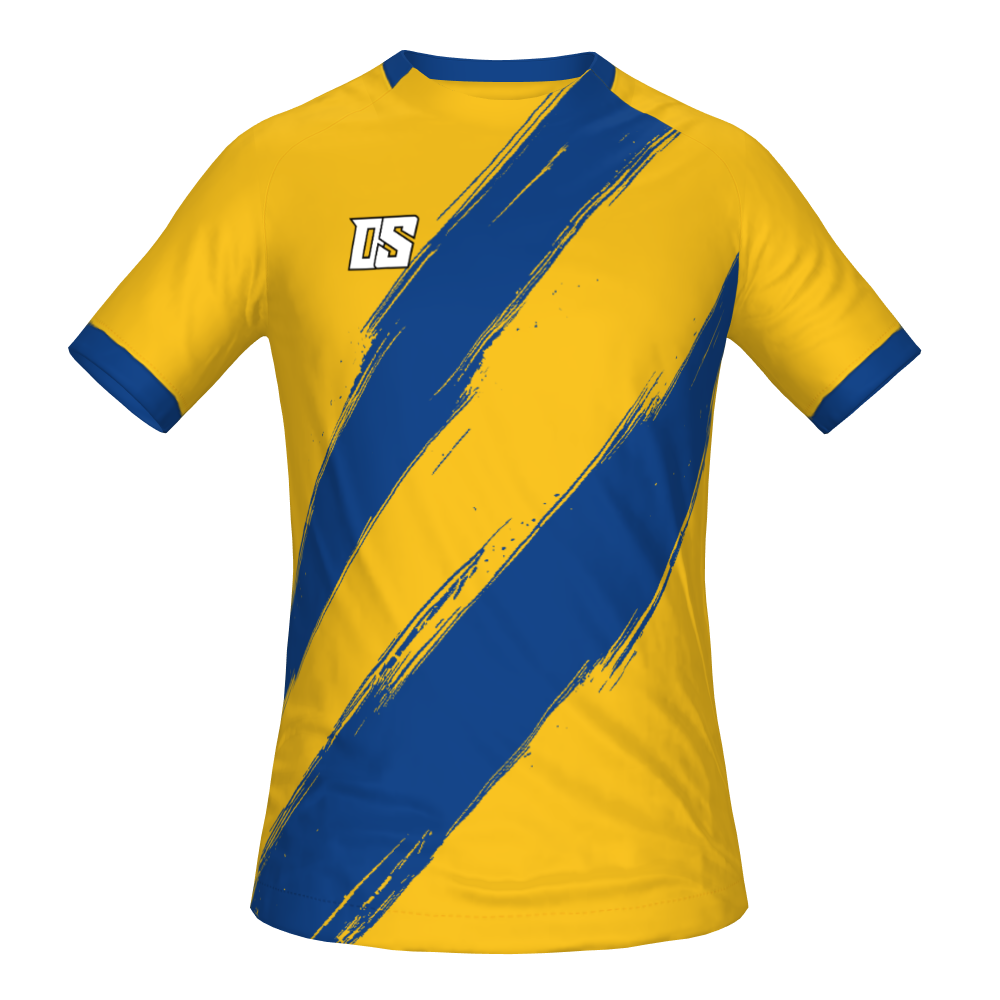 RIVER YELLOW/BLUE KIDS SHORT SLEEVE