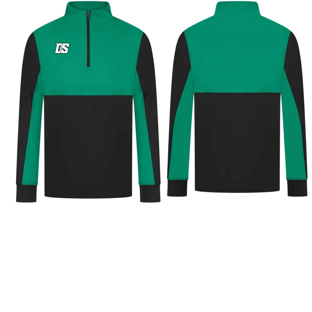 DS 1/4 ZIP JACKET GREEN ADULTS
