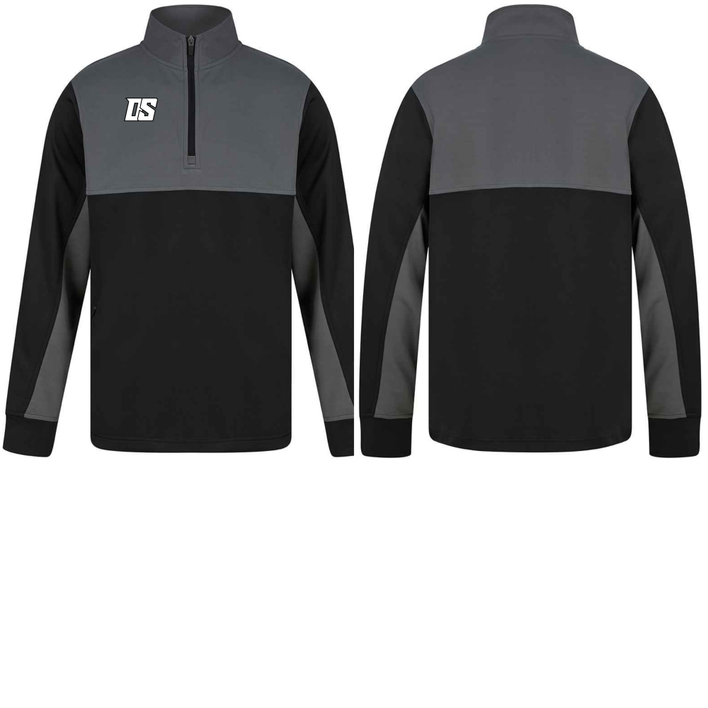 DS 1/4 ZIP JACKET GREY ADULTS