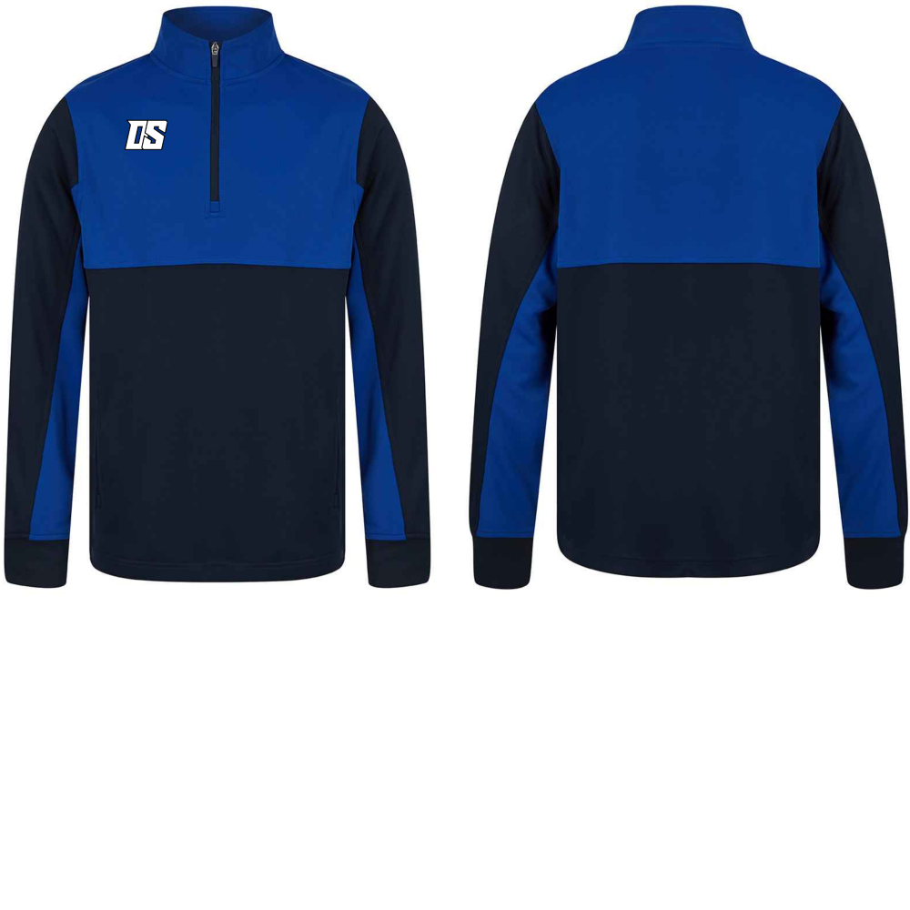 DS 1/4 ZIP JACKET NAVY/BLUE ADULTS