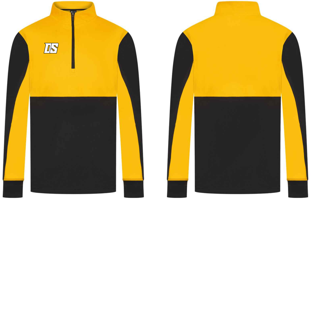 DS 1/4 ZIP JACKET YELLOW ADULTS