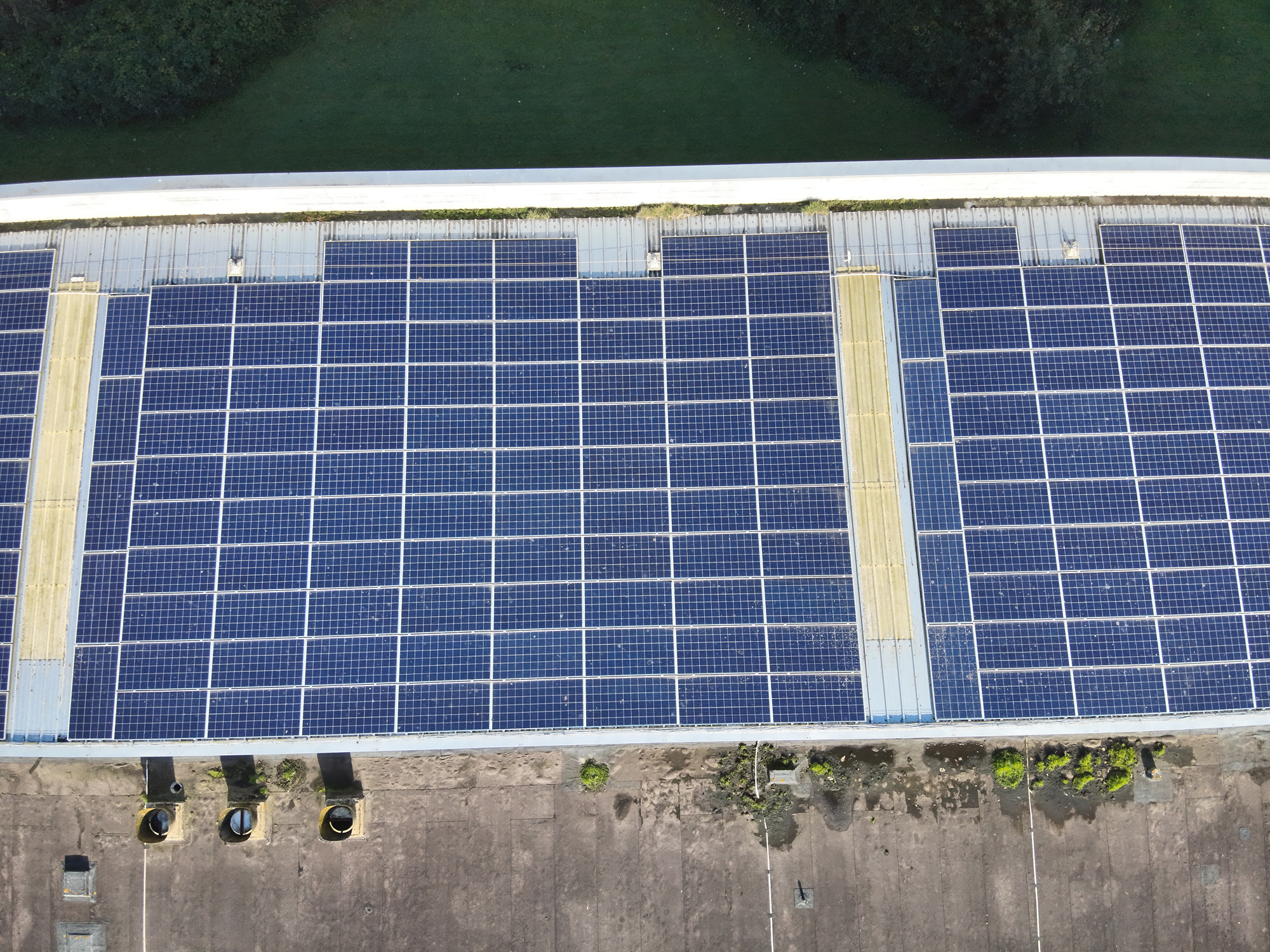 Solar panel visual image