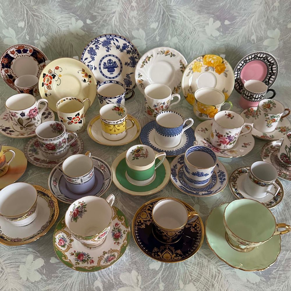 Demitasse (Espresso) Coffee Cups & Saucers