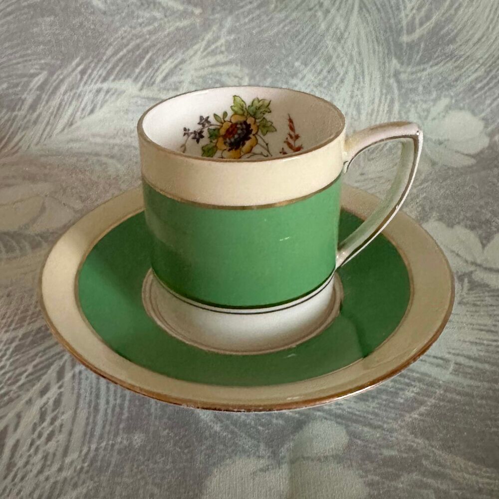 A B Jones & Sons Grafton China Demitasse Cup & Saucer c.1930's*