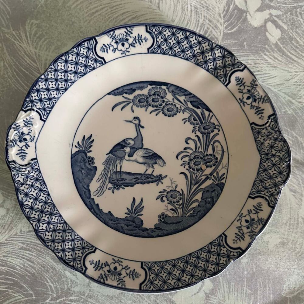 Wood & Sons "Yuan" Blue & White Cake Plate* c.1916-1920