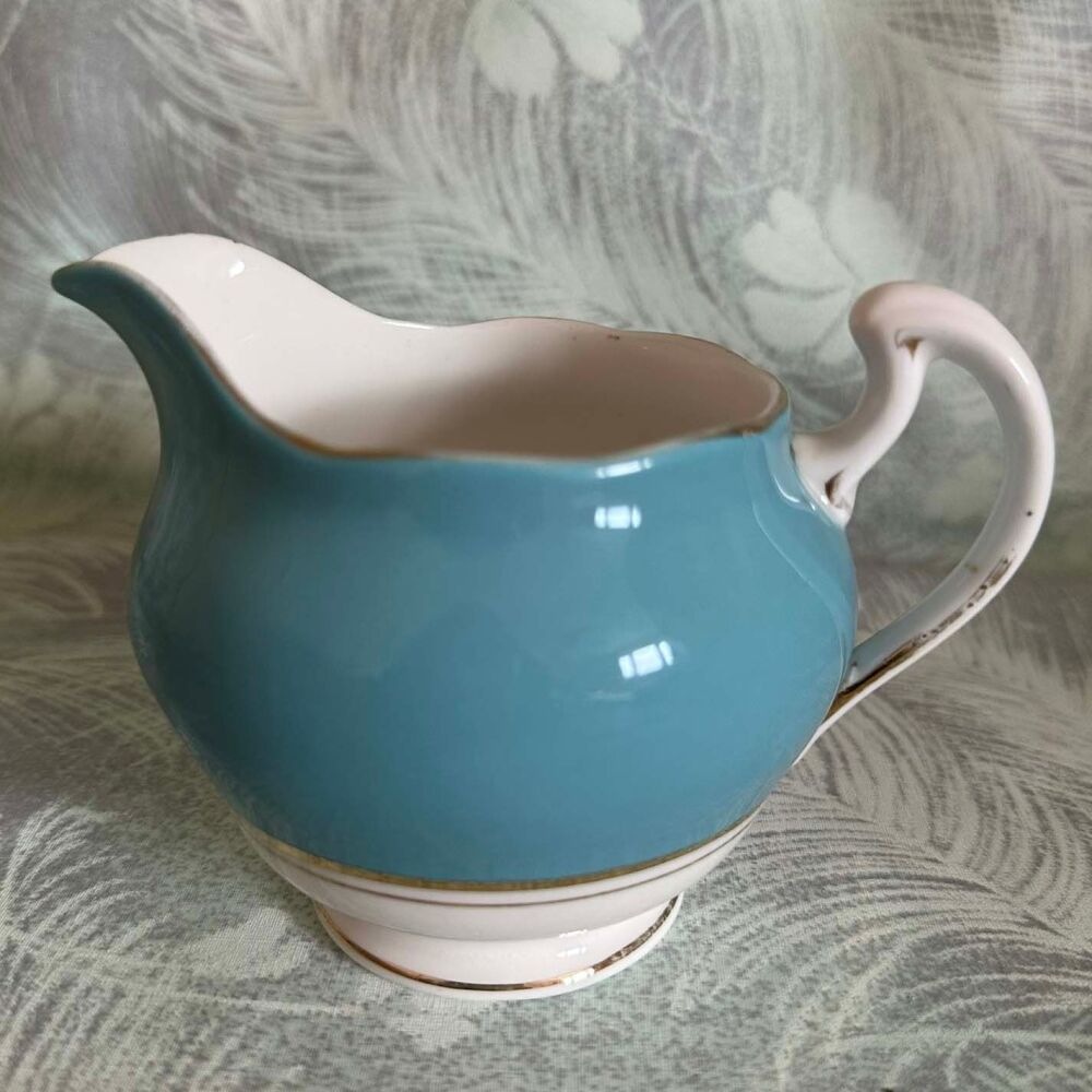 Colclough Harlequin Sky Blue Small Milk Jug (Creamer) c.1960's*