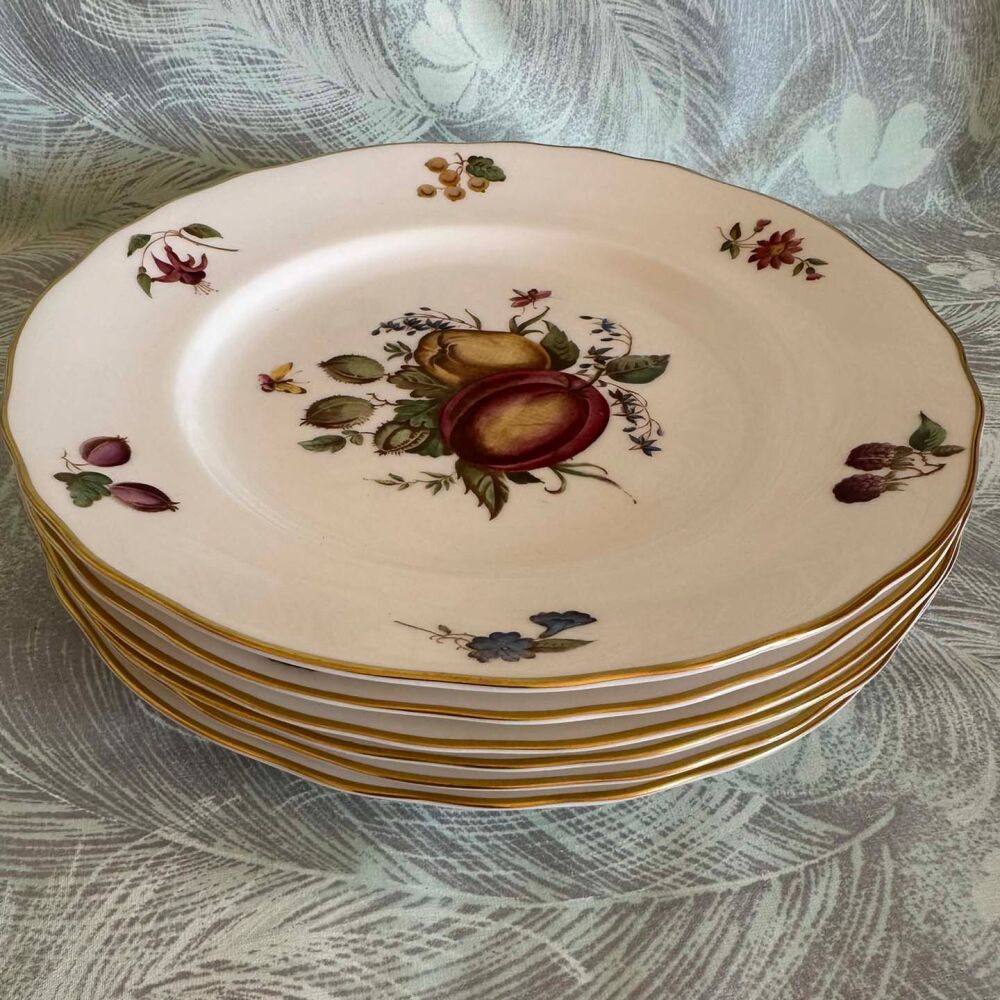 Set of 6 Vintage Royal Worcester Bone China “Delecta” 9¼” Small Dinner / Luncheon / Salad Plates c.1960’sroduct
