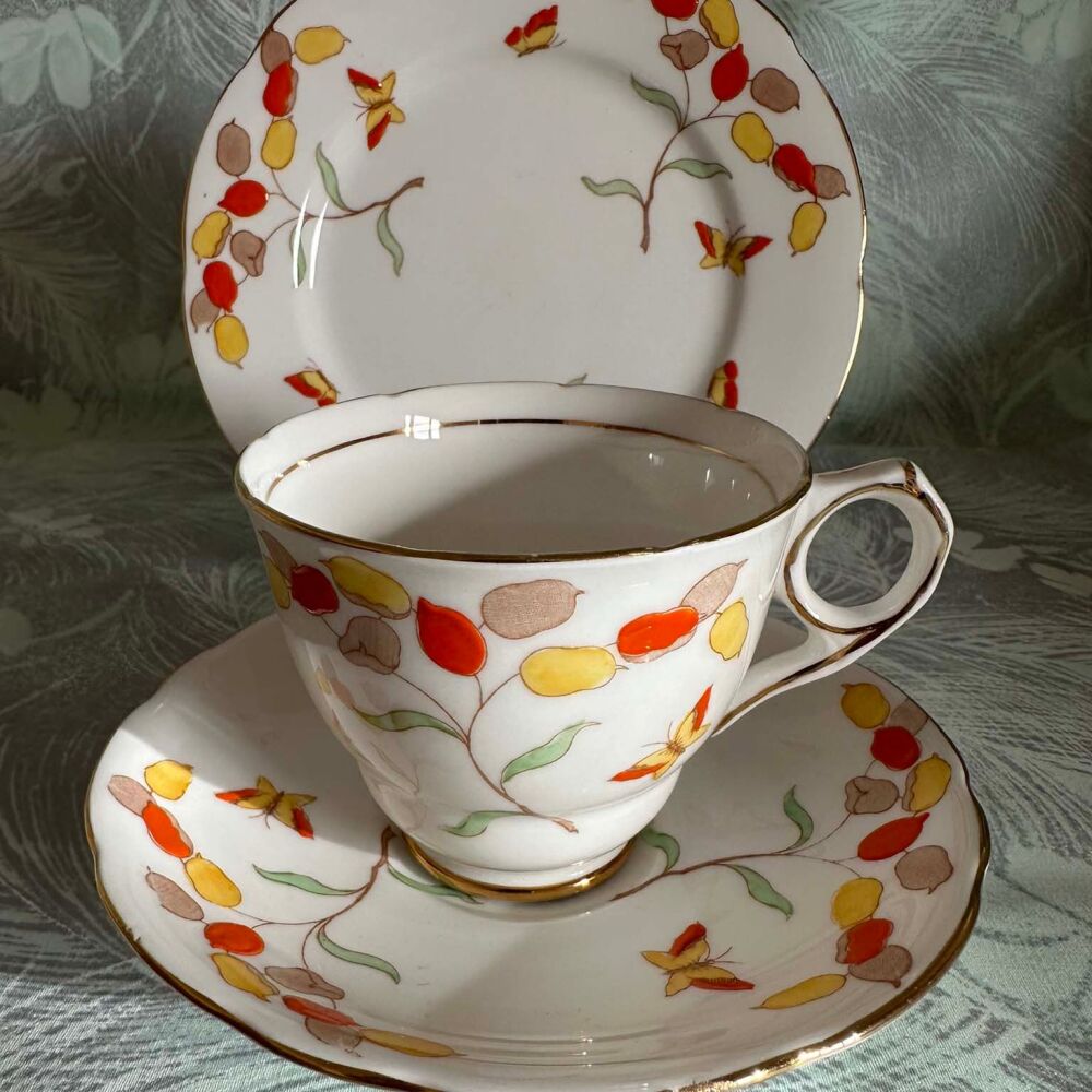 Vintage Royal Stafford "Honesty" Trio c.1940's*
