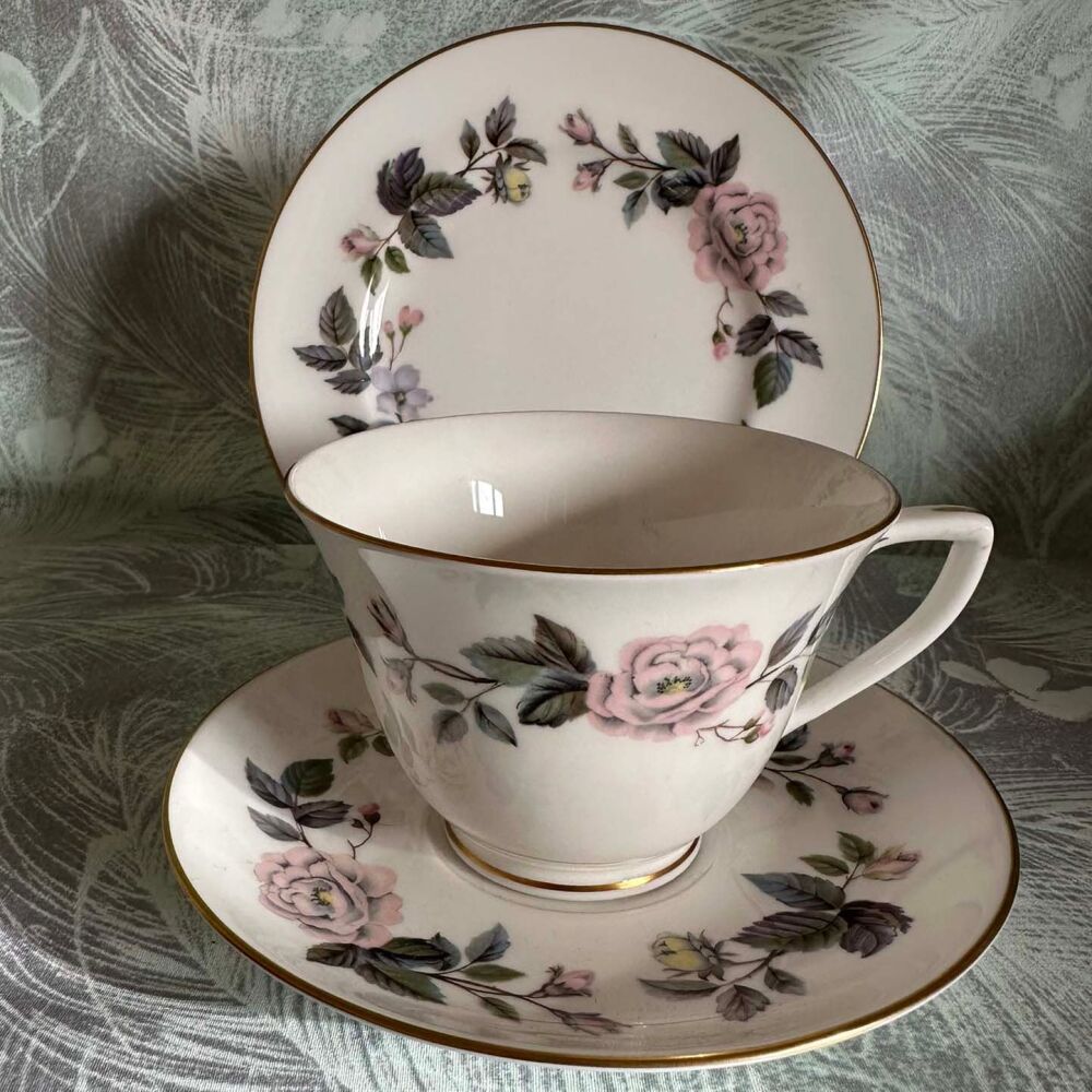 Vintage Royal Worcester June Garland Trio c.1960’s-1980*