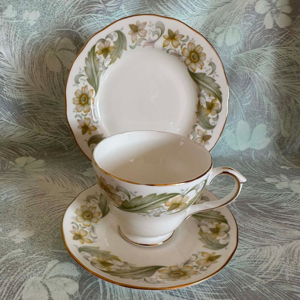Vintage Bone China Trio - Duchess China "Greensleeves" Pattern c.1960's*