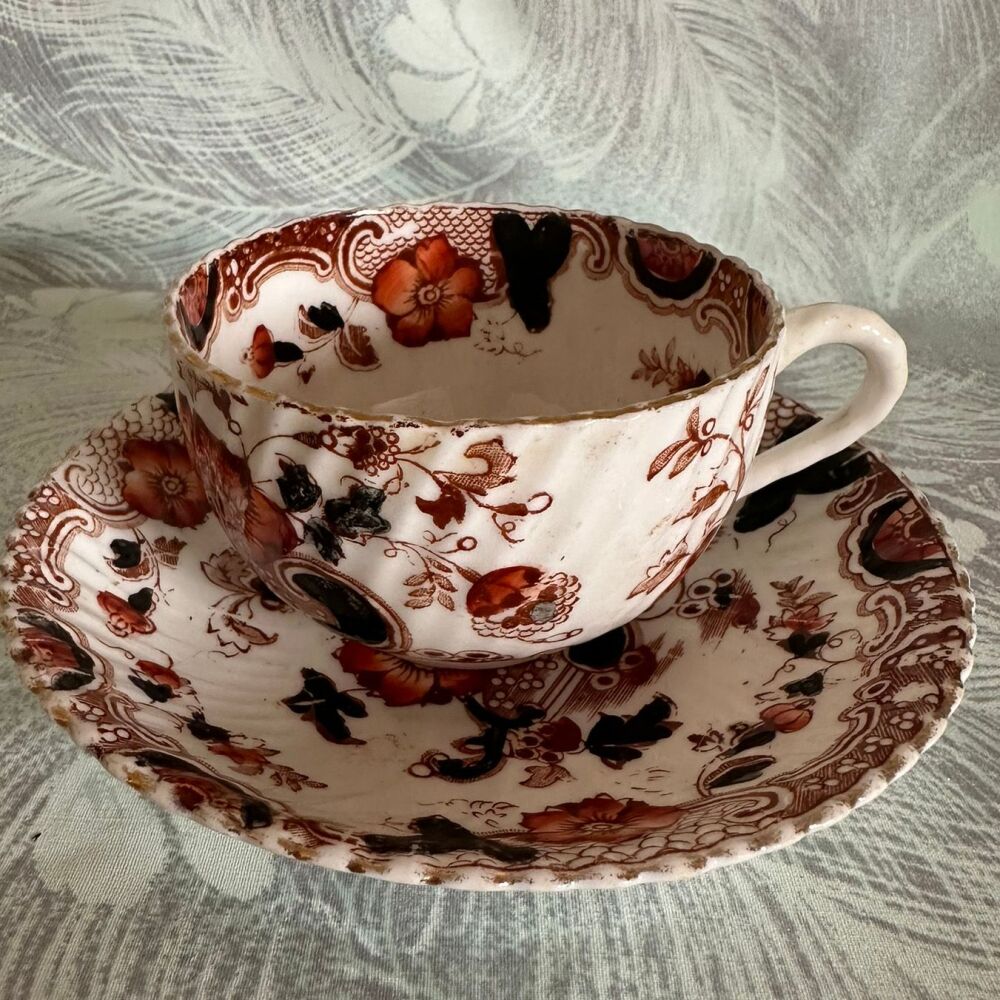 Antique Imari Cup & Saucer Duo. Doric China. Pattern 9081. c1920's*