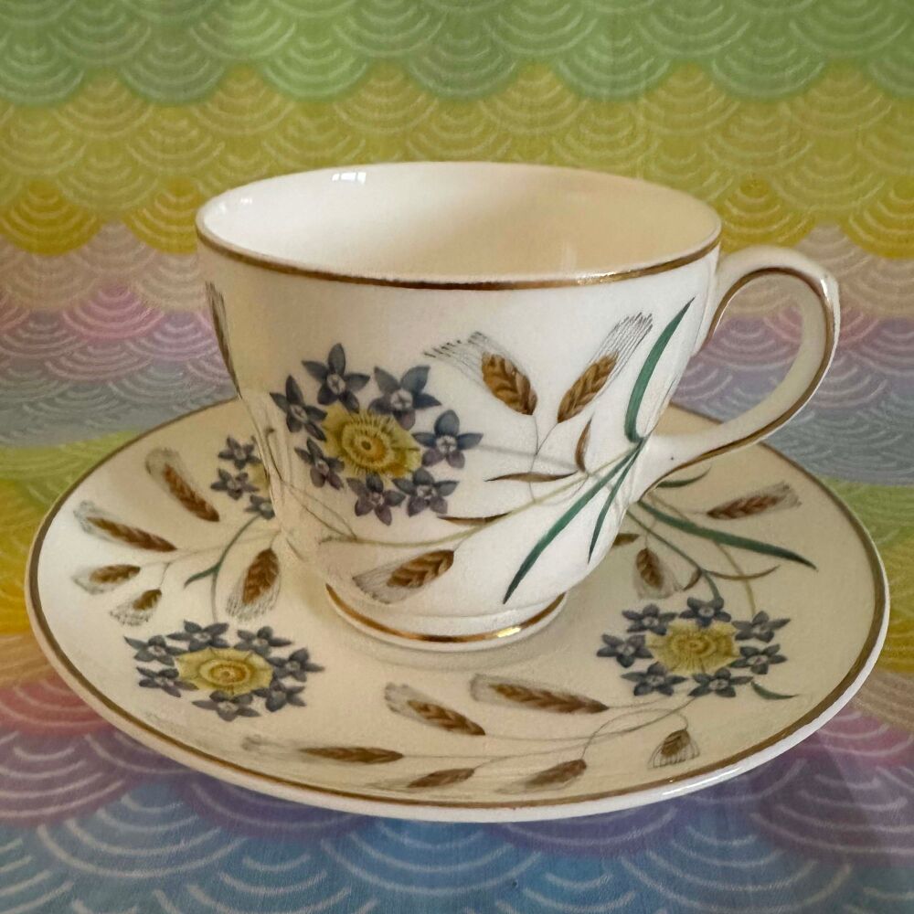 Wedgwood Cup & Saucer Duo Wheatear Pattern (W4501) c.1950’s*
