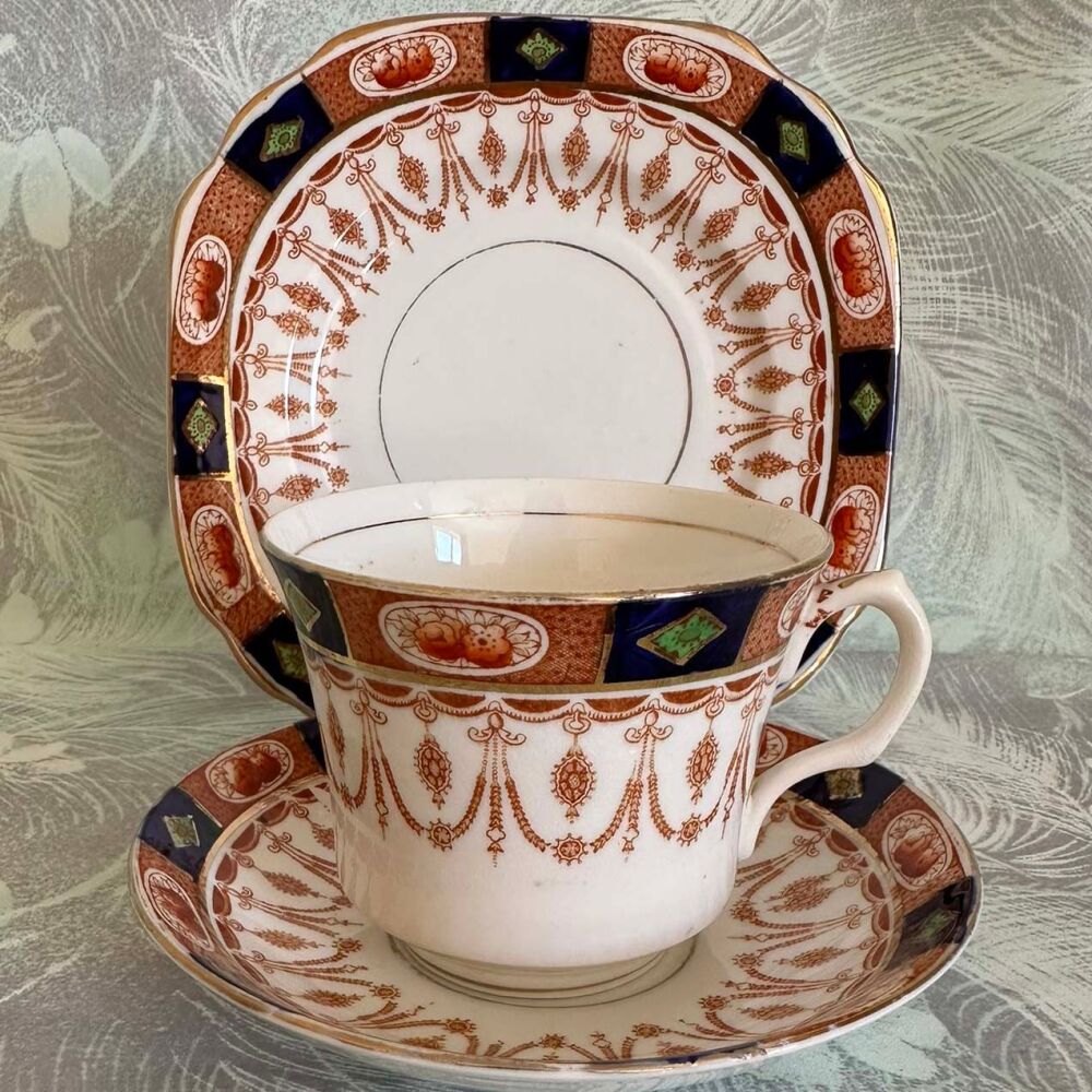 Antique Rosina Imari Trio. c.1930's*