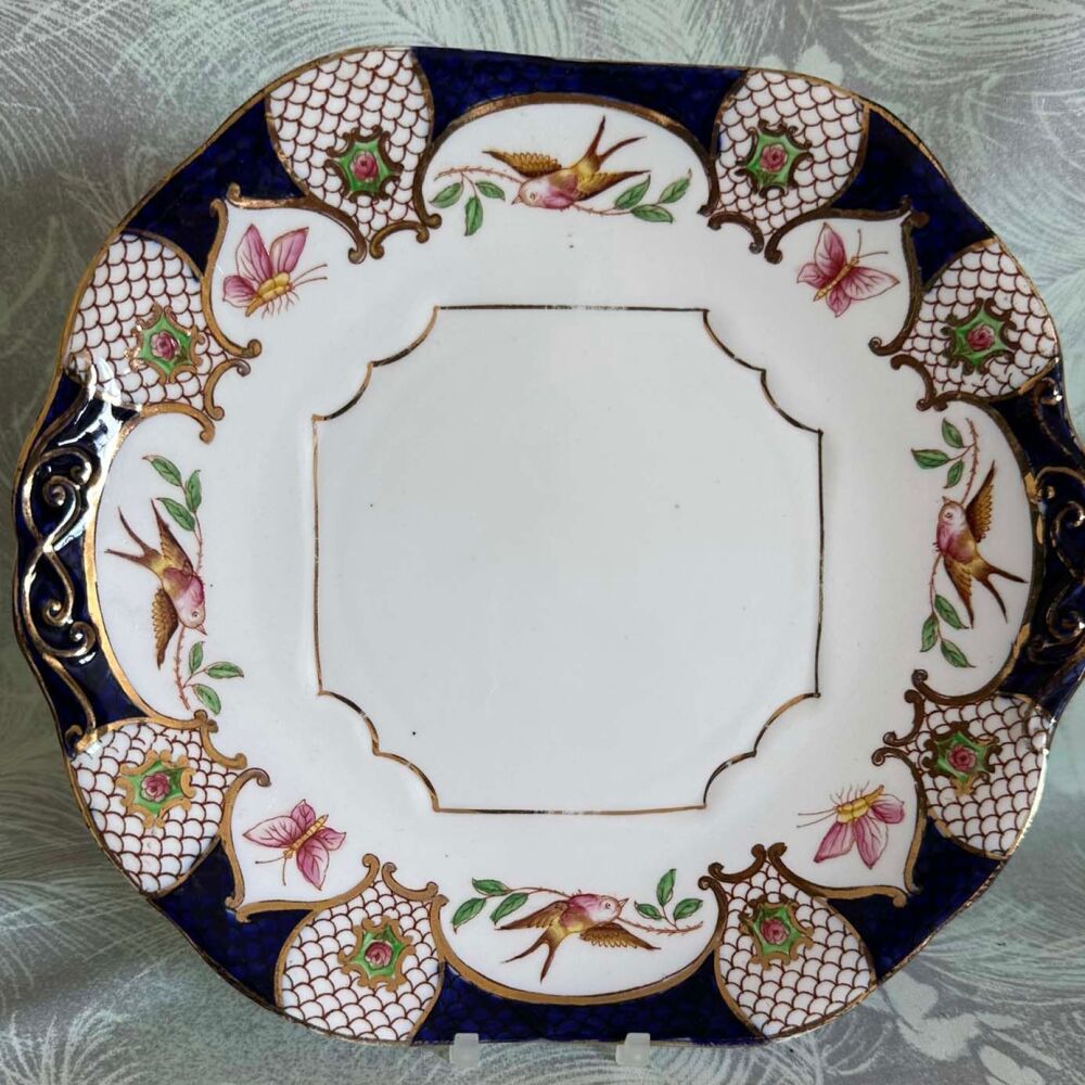 Antique Stanley China Imari Cake Plate c.1906