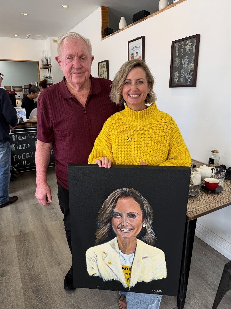 The Mandurah Mayor Painting by Colin Cable Mandurah Artist