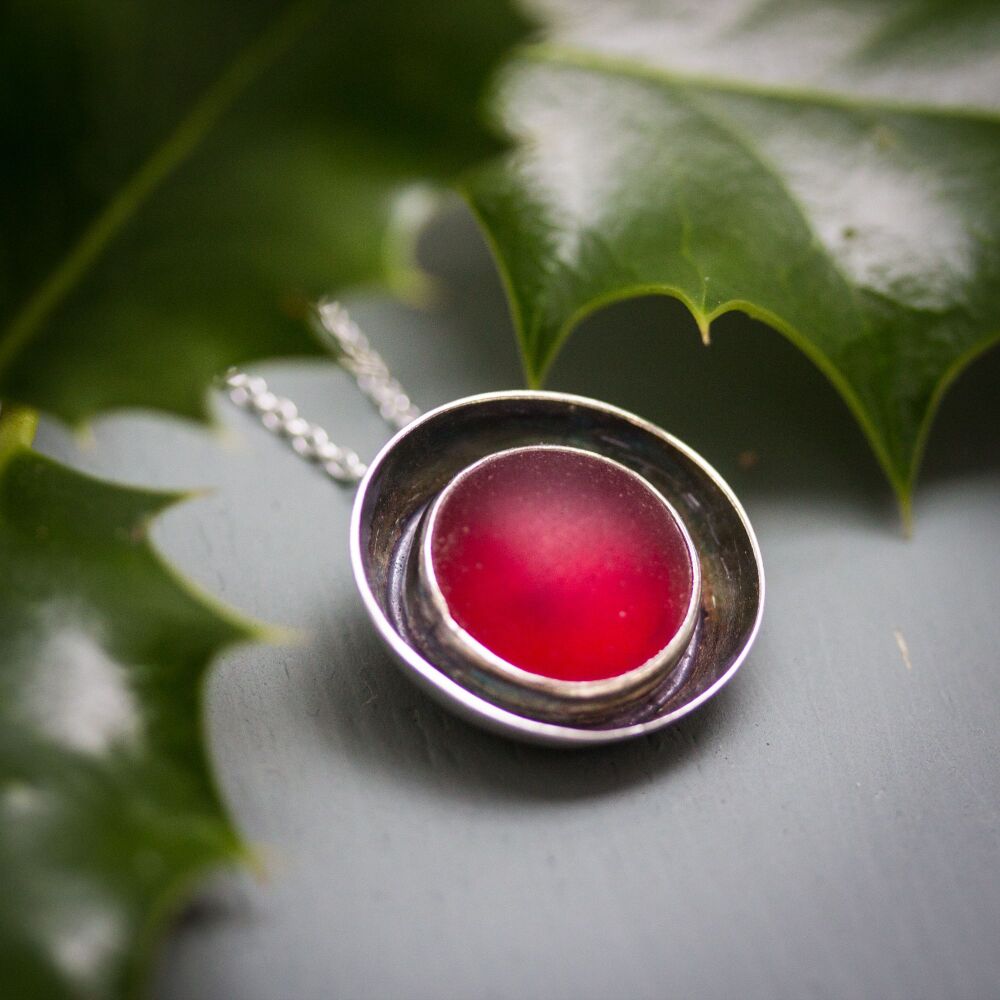 Red Sea Glass Necklace