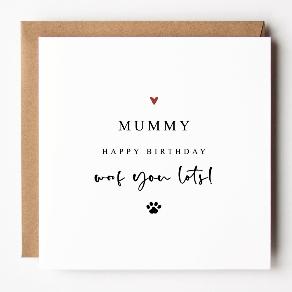 Dog Mum Birthday Card