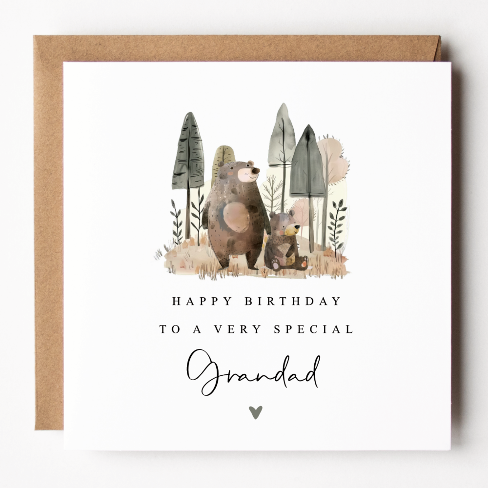 Grandad Bear Birthday Card