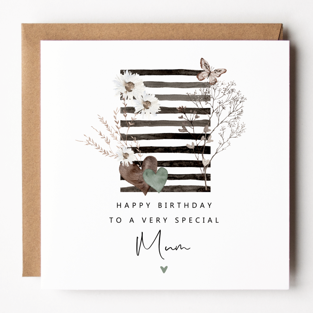 Floral Birthday Mum Card