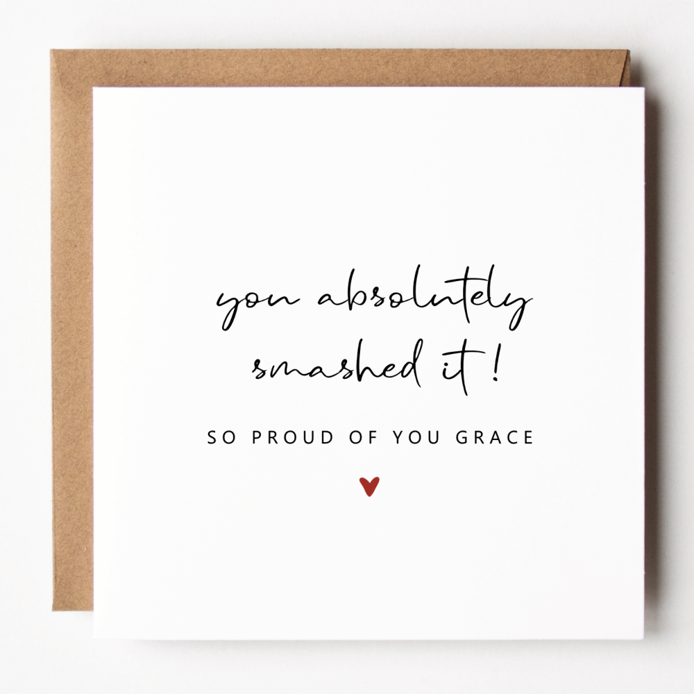 You Absolutely Smashed It Card