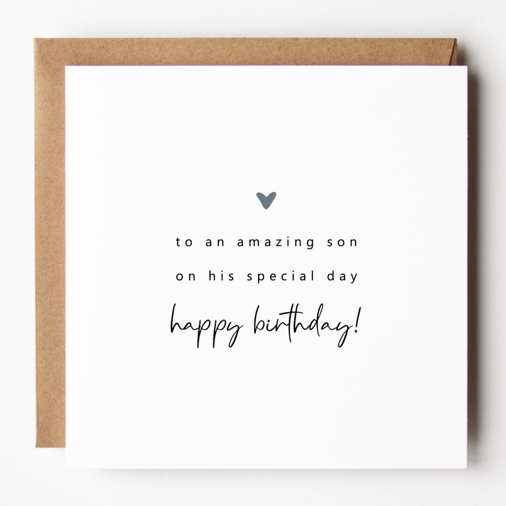 Happy Birthday Son Card