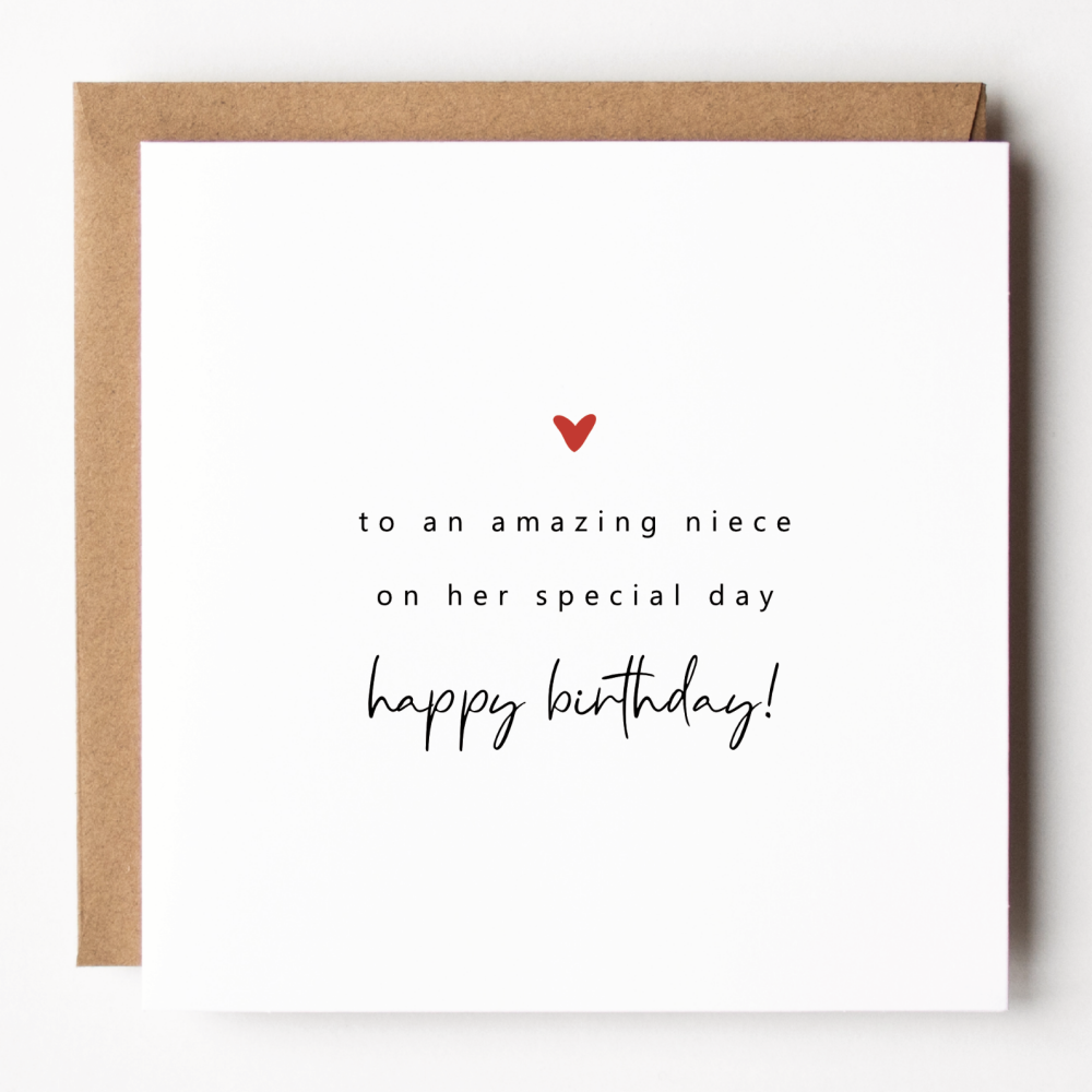 Happy Birthday Niece Card