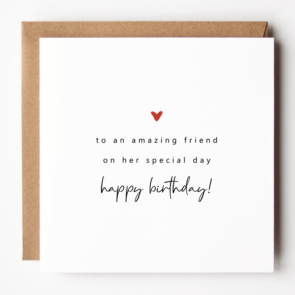 Amazing Friend Birthday Card