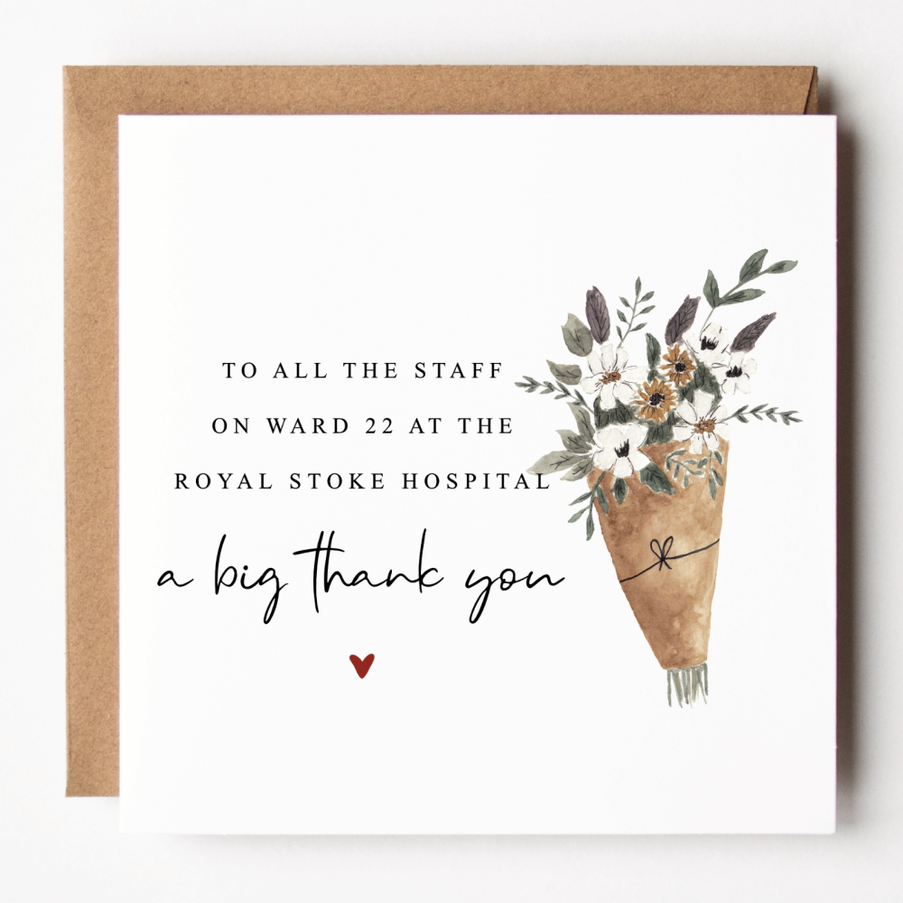 Hospital Thank You Card