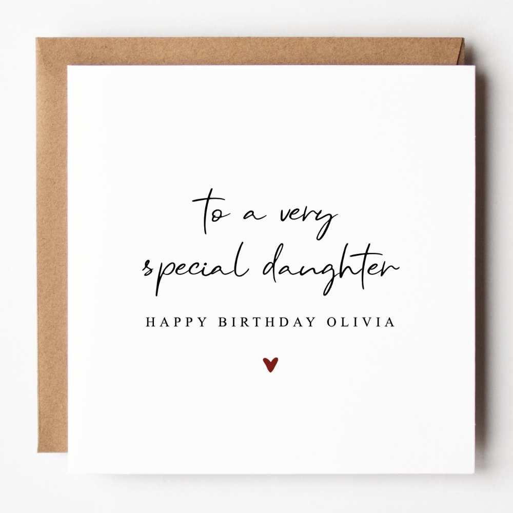 Happy Birthday Daughter Card