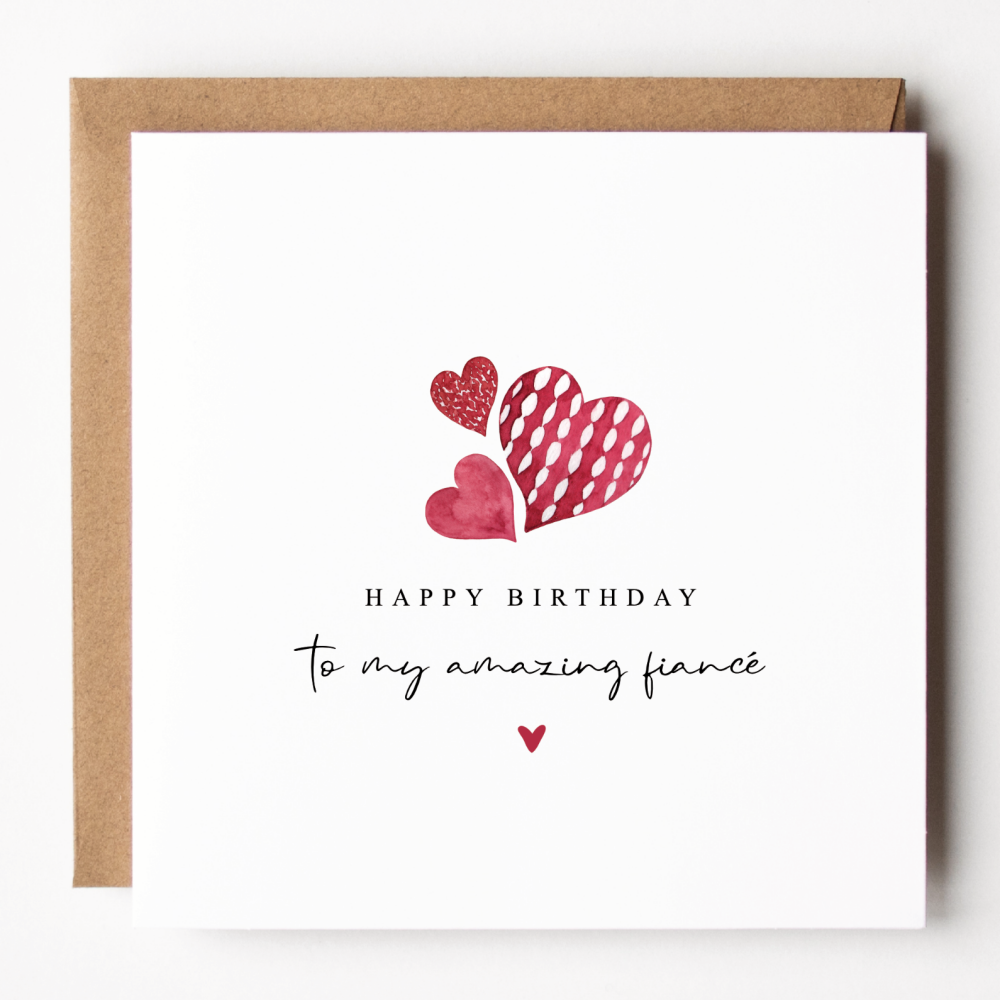 Fiancé Birthday Card