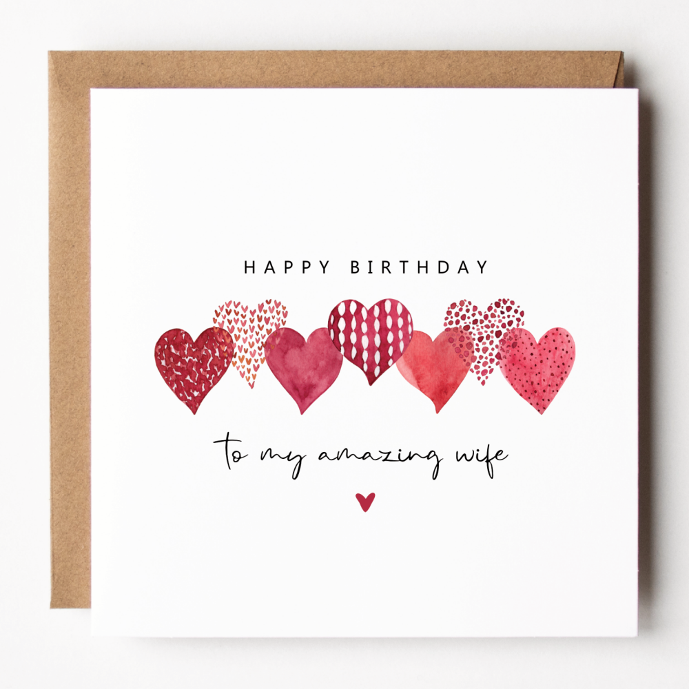 Amazing Wife Birthday Card